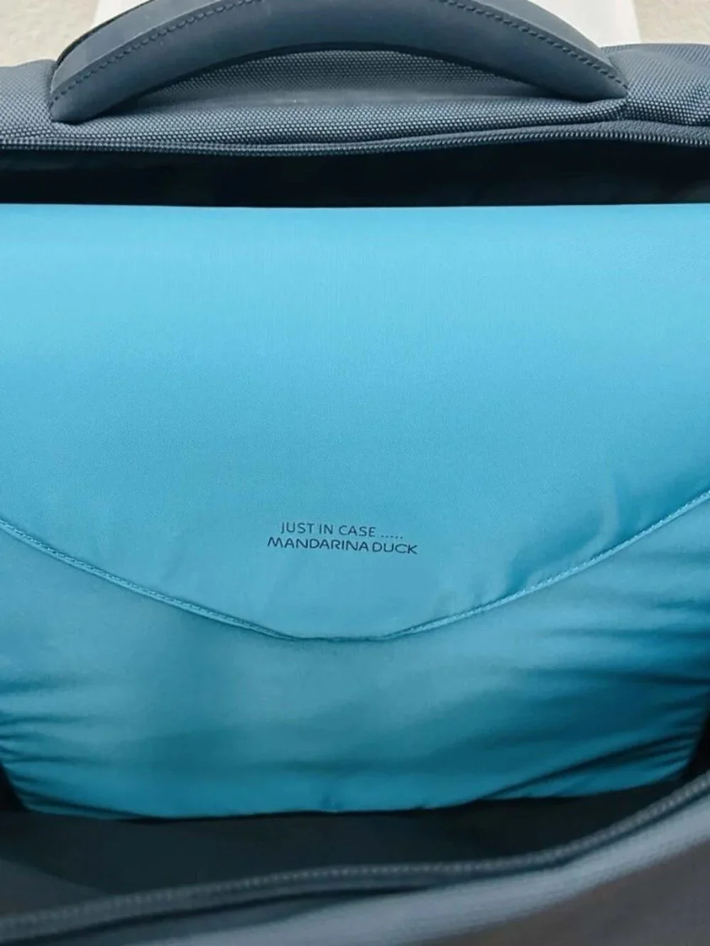 Mandarin Duck Unisex Blue Nylon Laptop Bag Briefcase & Sleeve 015
